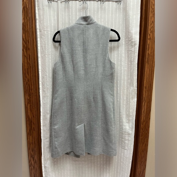 🔆WHBM Warm & Cozy Long Button Down Single Breasted Vest size 2 - Picture 7 of 9